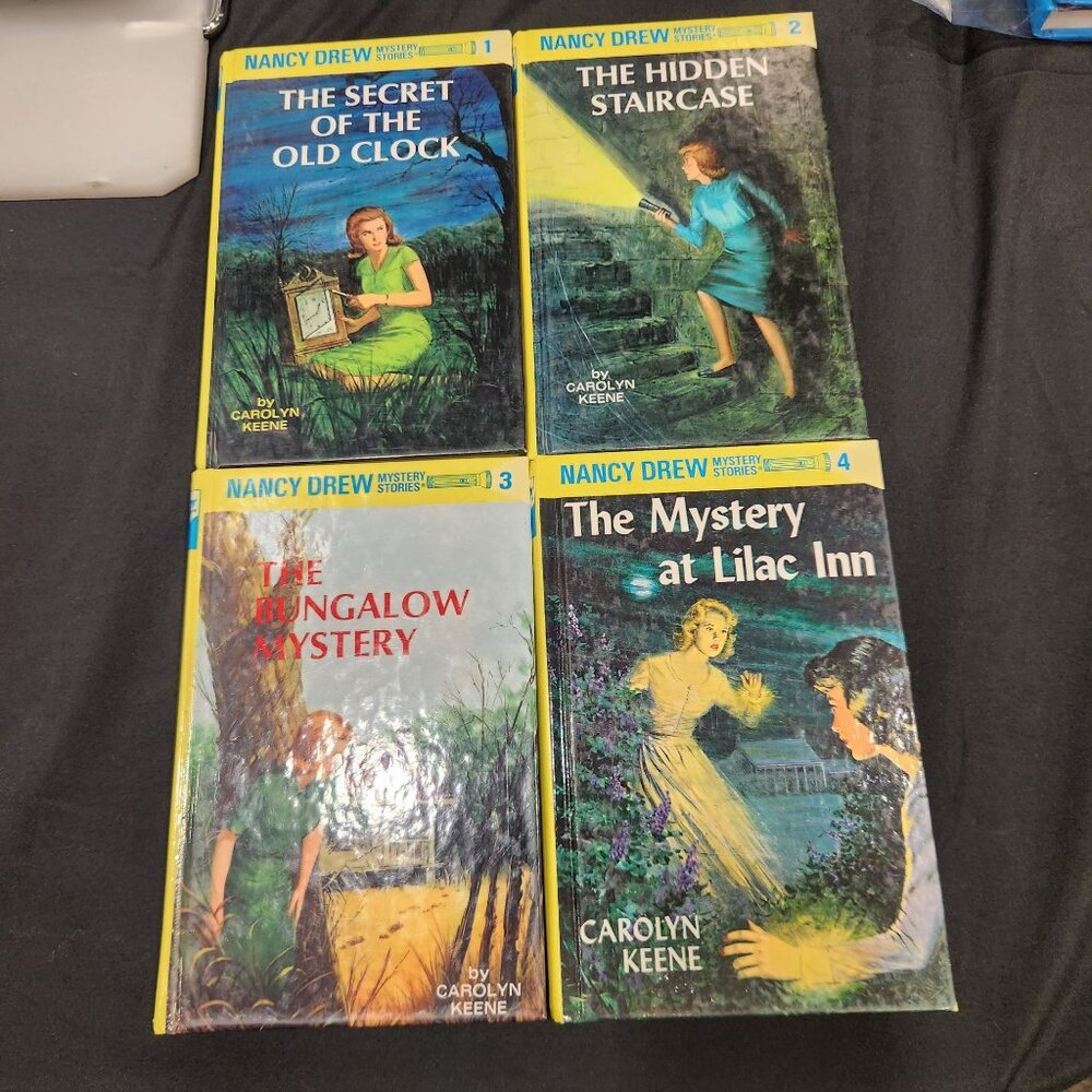 Nancy Drew Mystery Stories Set Of 4 Books By Carolyn Keene Hardcover